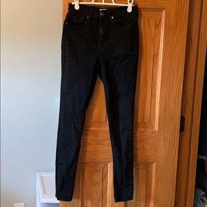 high waisted black jeggings